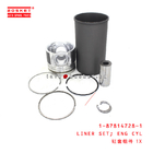 1-87814728-1 Engine Cylinder Liner Set suitable for ISUZU 700P 4HK1 1878147281