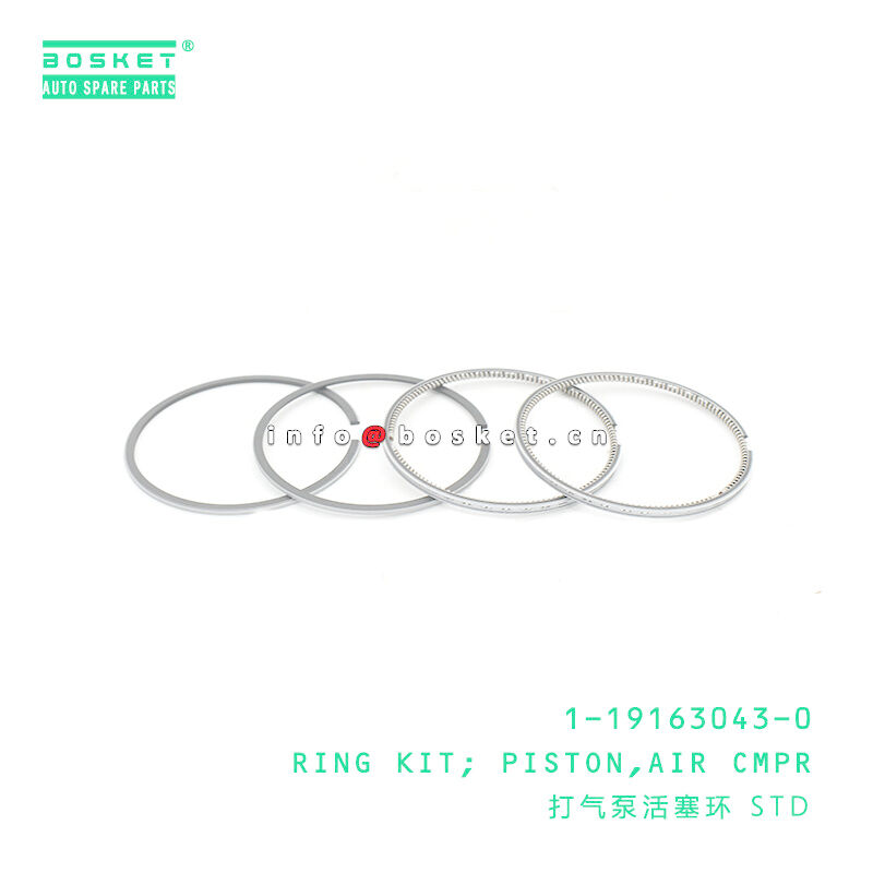 1-19163043-0 Air Compressor Piston Ring Kit 1191630430 for ISUZU FSR32 6HE1T