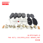 8-97211691-0 Front Disc Brake Caliper Pad Kit 8972116910 Suitable for ISUZU NPR 4HG1