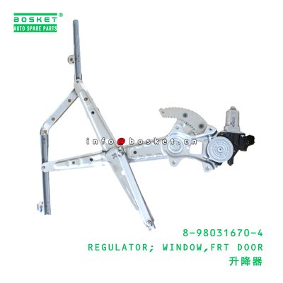 8-98031670-4 REGULATOR; WINDOW,FRT DOOR suitable for ISUZU NNR NPR 8980316704