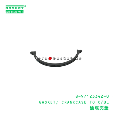 8-97123342-0 GASKET; CRANKCASE TO C/BL suitable for ISUZU TFR54 4JA1 8971233420