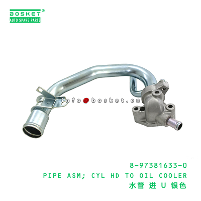 8-97381633-0 PIPE ASM; CYL HD TO OIL COOLER suitable for ISUZU   8973816330