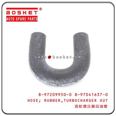 8972099500 8970416370 Turbocharger Out Rubber Hose For ISUZU NPR75 4HK1