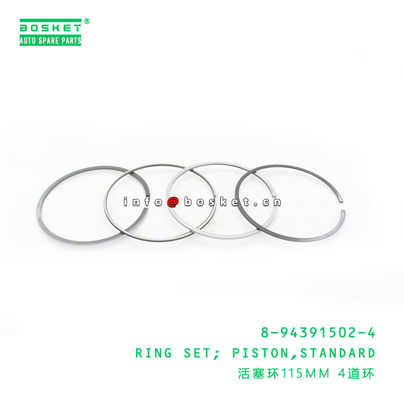 8-94391502-4 Standard Piston Ring Set For ISUZU FRR FSR FTR 8943915024