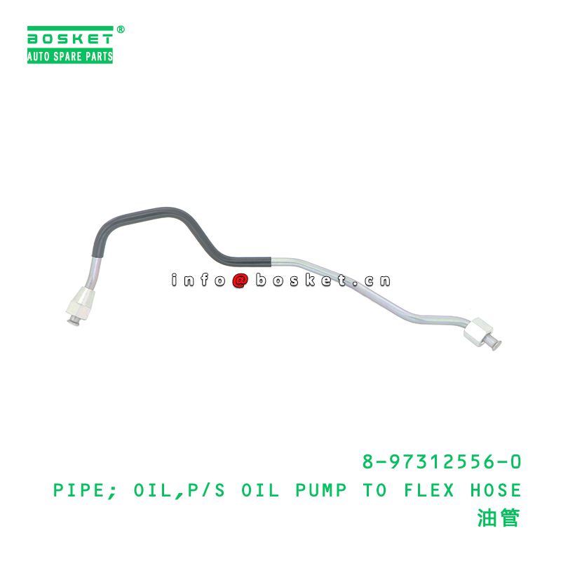 8-97312556-0 Power Steering Oil Pump To Flex Hose Oil Pipe suitable for ISUZU   8973125560