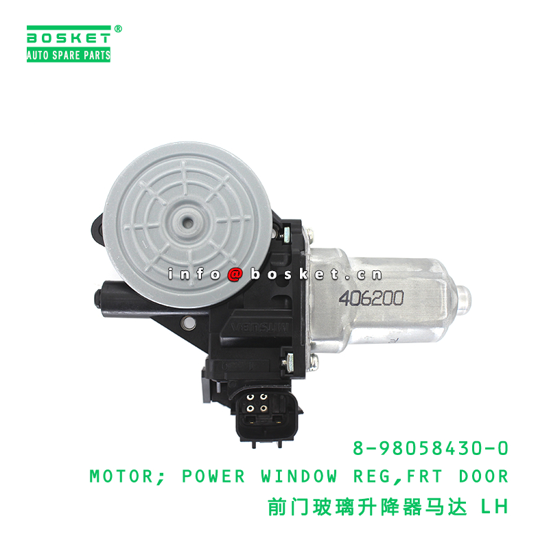 8-98058430-0 Front Door Power Window Regulator Motor suitable for ISUZU VC46 4HG1 6UZ1 8980584300
